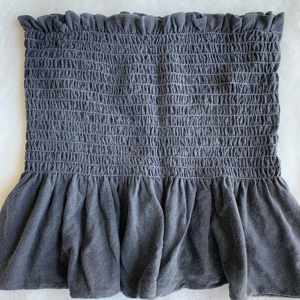 URBAN OUTFITTERS smocked tube peplum top